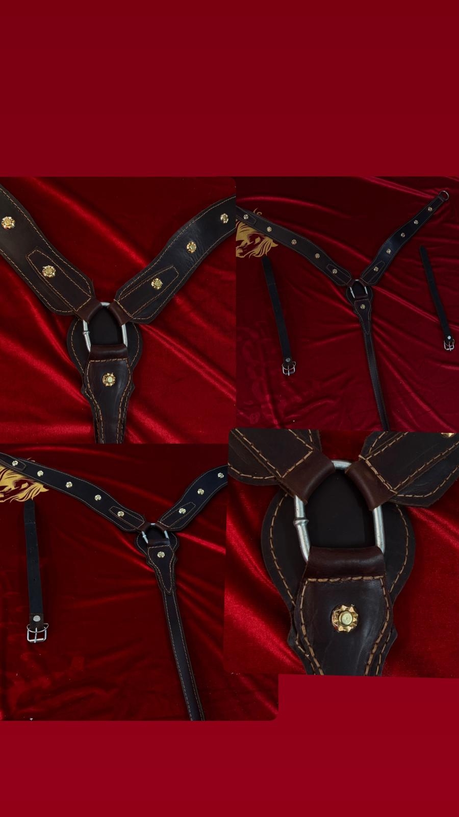 صدرية خيل جلدية