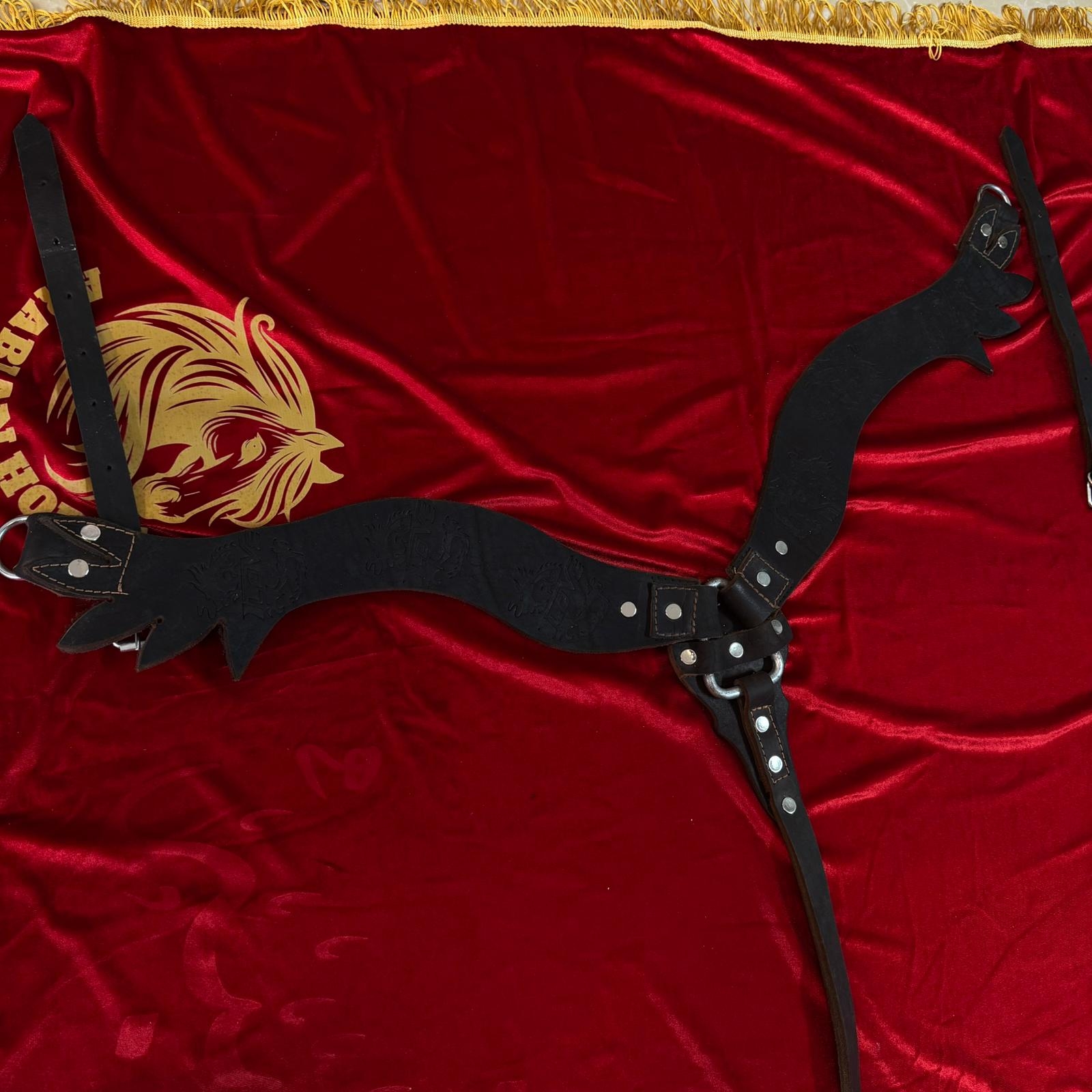 صدرية خيل جلدية