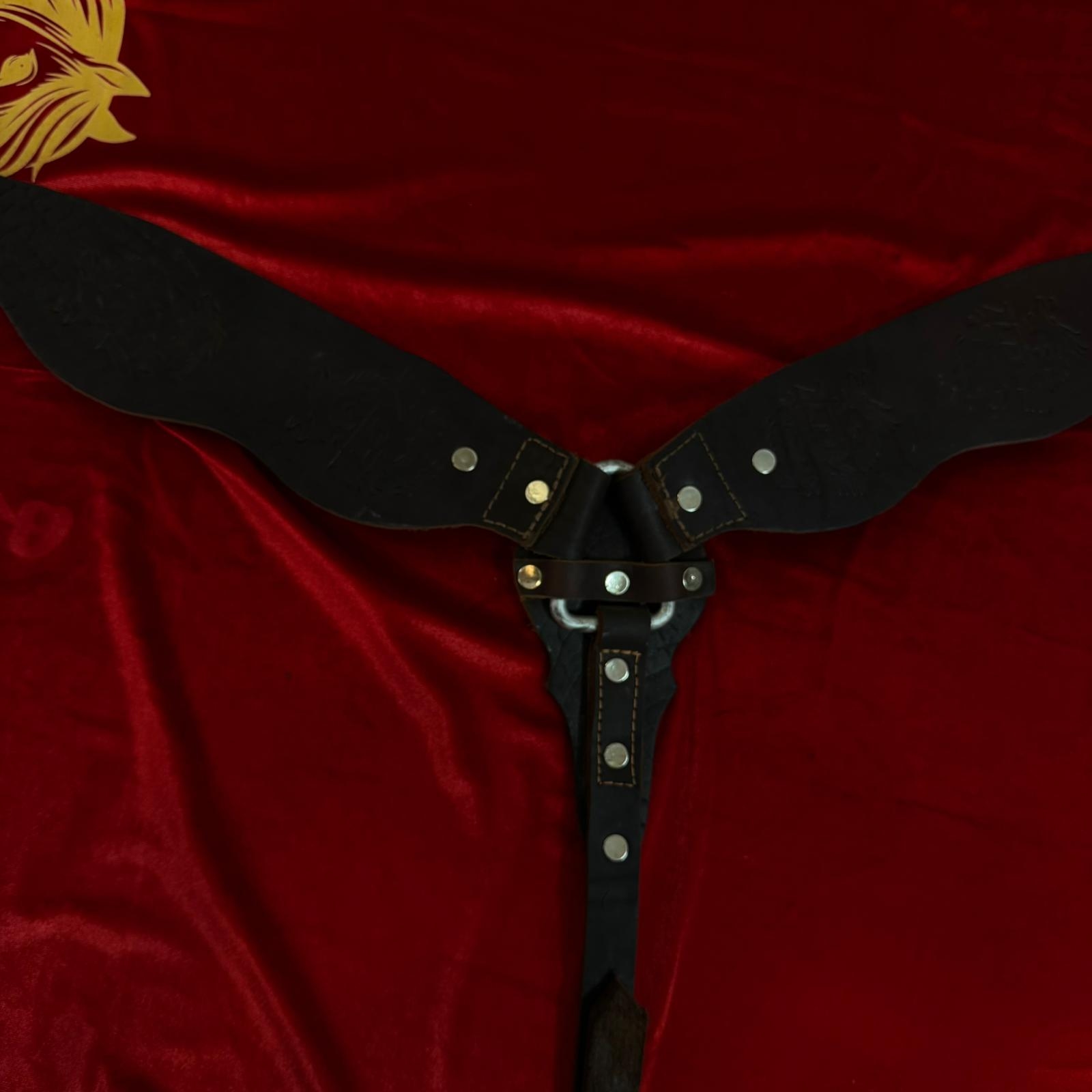 صدرية خيل جلدية