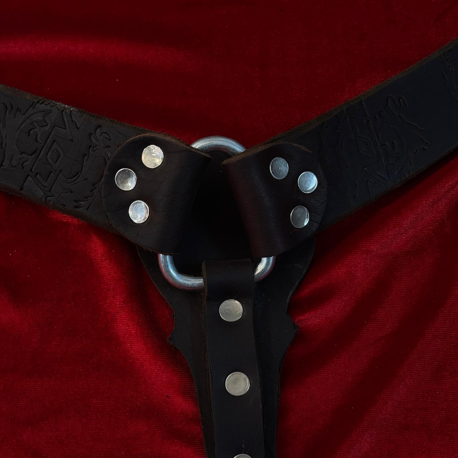 صدرية خيل جلدية