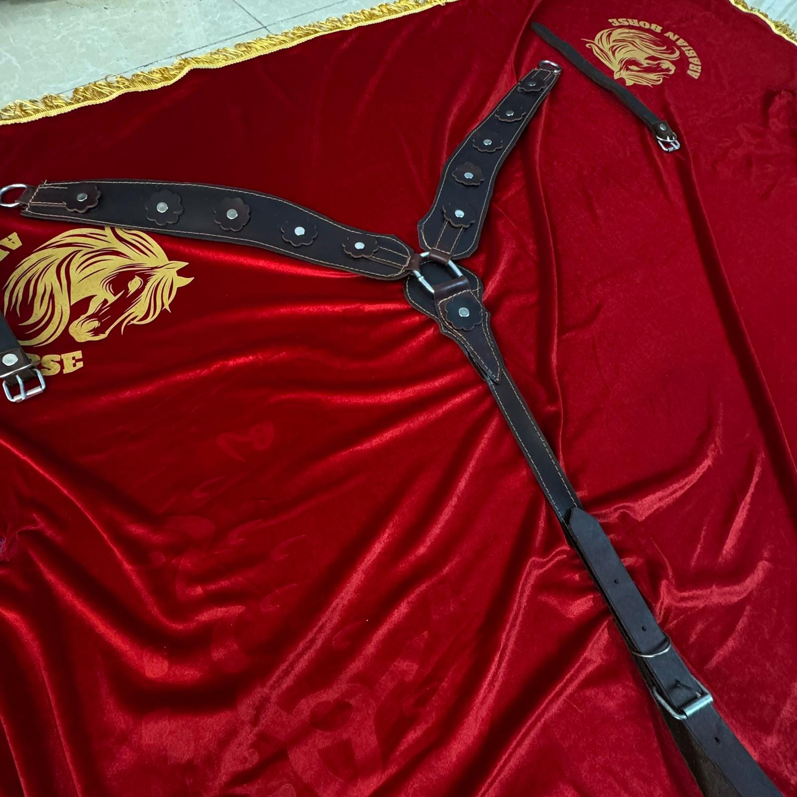 صدرية خيل جلدية