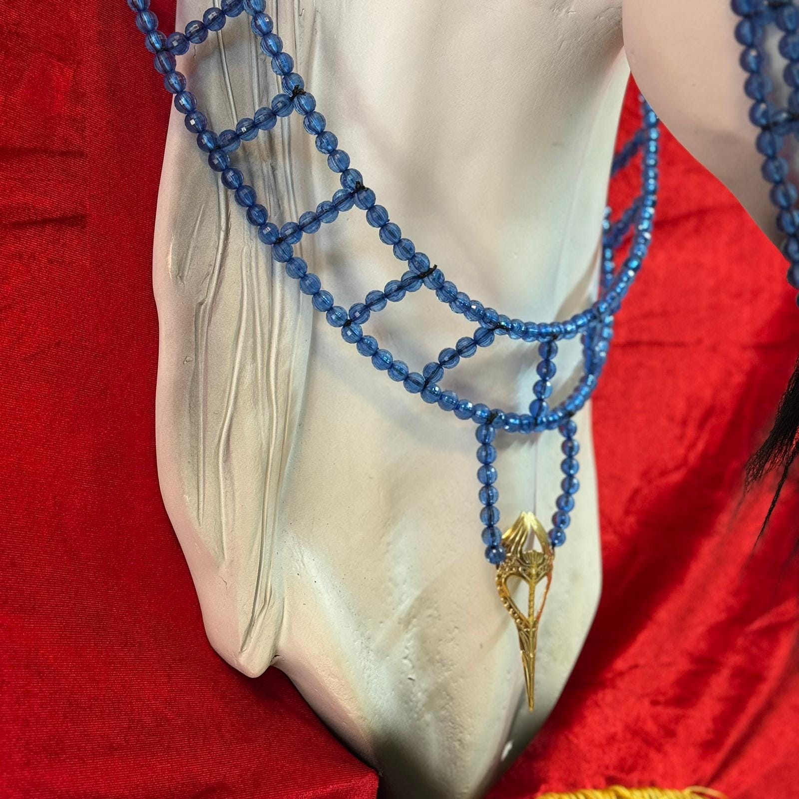 طقم جمال فاخر أزرق (رشمة مع عقد الرقبة)