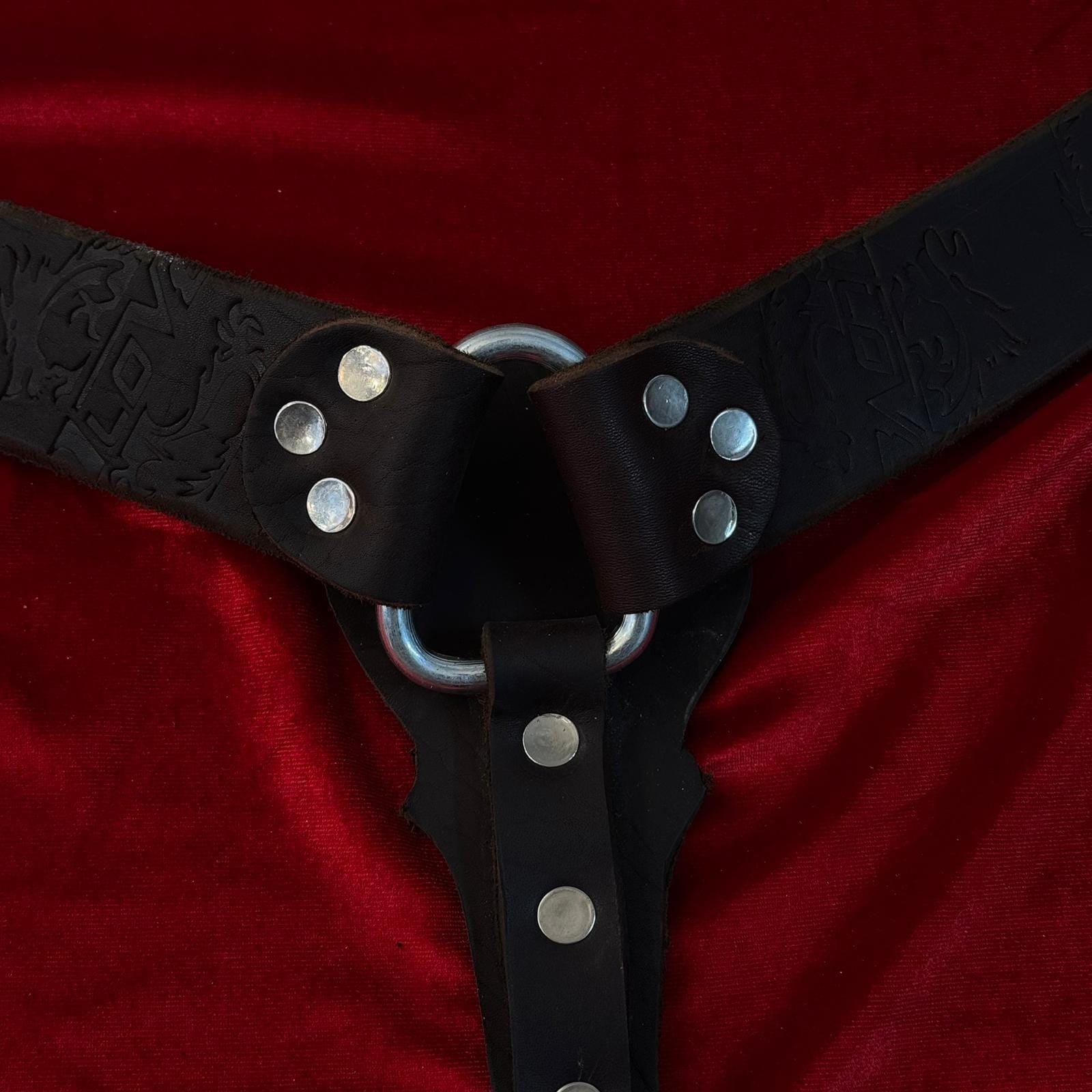 صدرية خيل جلدية