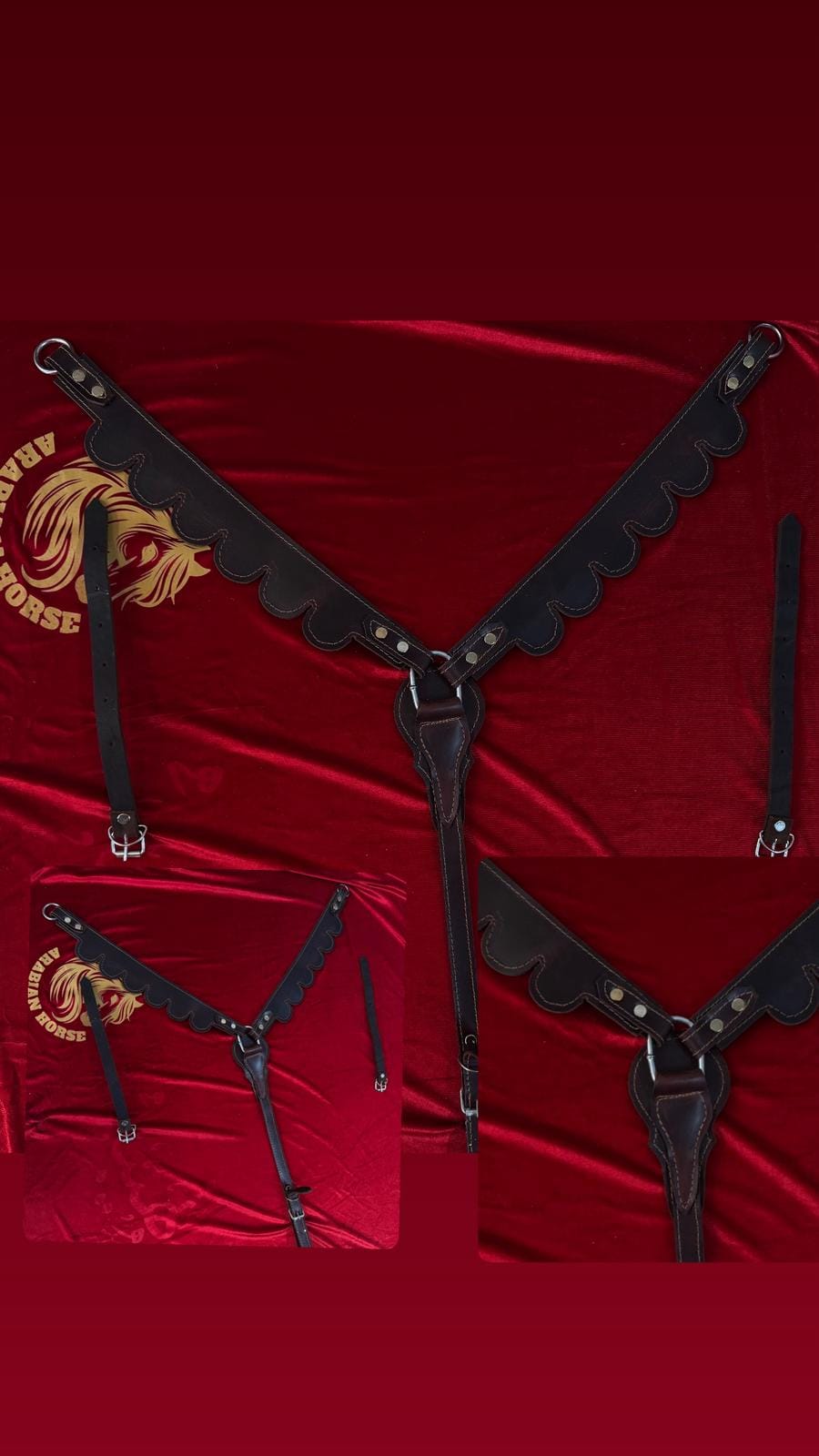 صدرية خيل جلدية