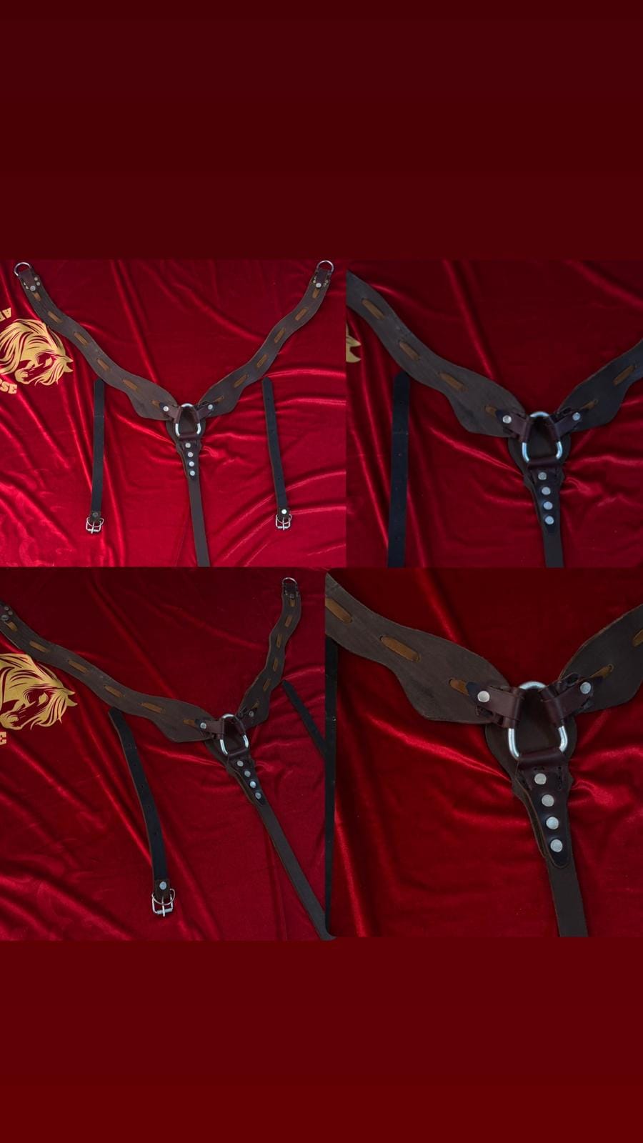 صدرية خيل جلدية