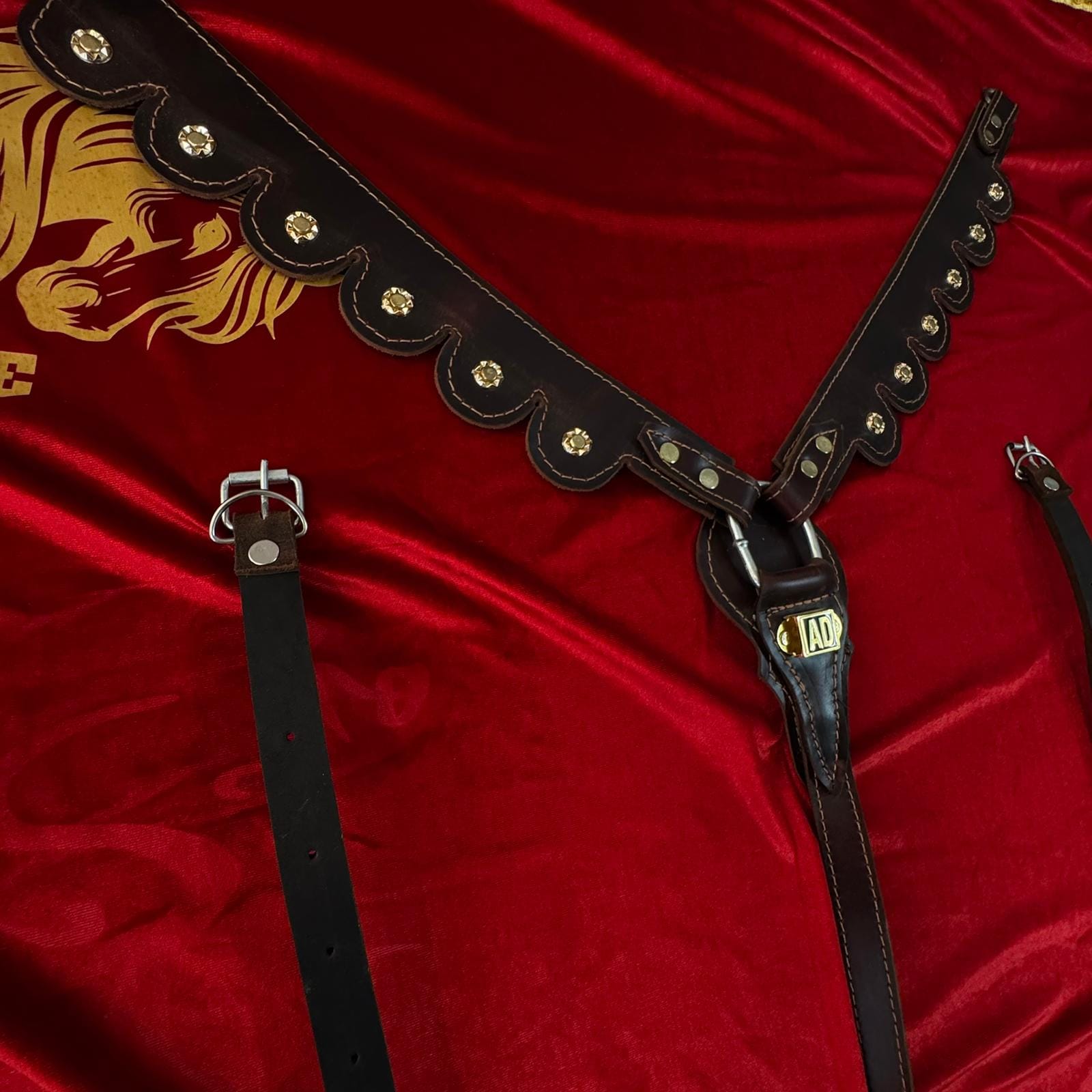 صدرية خيل جلدية