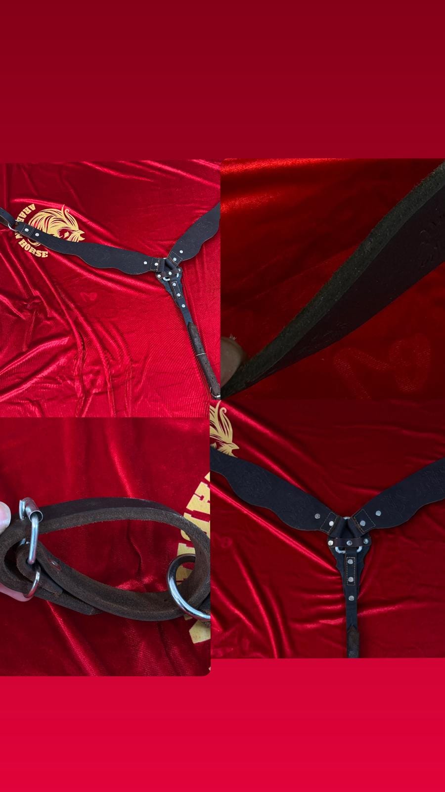 صدرية خيل جلدية