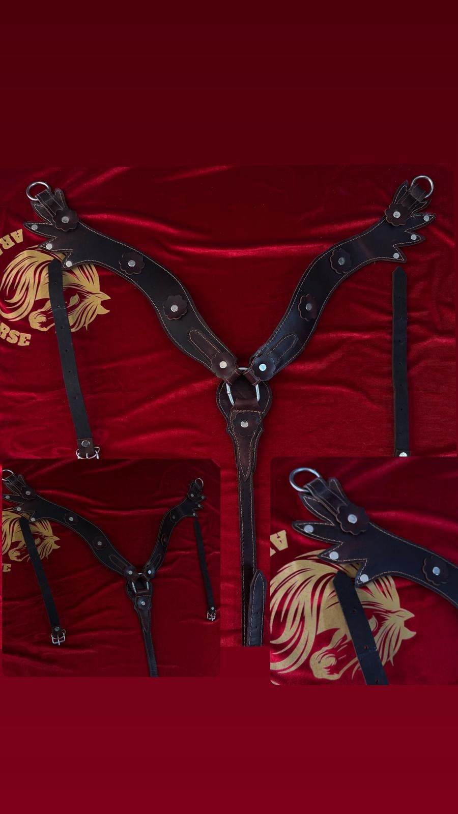 صدرية خيل جلدية